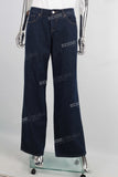 Hot Sale Women Fashion Denim Wide Leg Flare Jeans Pants