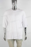plain oversize white men t shirt