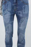 Laser Print Men Jeans