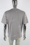 Grey Washing White Print Men's T-shirt