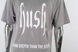 Grey Washing White Print Men's T-shirt