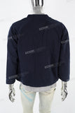Navy Blue Side 3D Pocket  Men's Jacket
