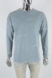 Lake Blue Distressed Washed Long Sleeve Sweatshirt