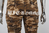 Printed Embroidered Ripped Camo Stack Jeans