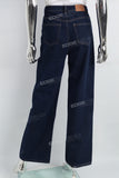 Dark Blue  Woman Baggy Jeans