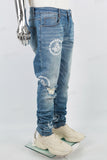 Blue Print Ripped Mans Skinny Jeans