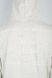 Bubble Print White Hoodies