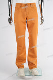 Orange Flare Bootcut Boot Cut Jeans Men