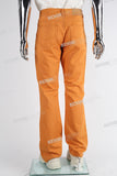 Orange Flare Bootcut Boot Cut Jeans Men
