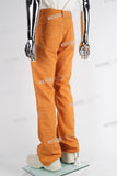 Orange Flare Bootcut Boot Cut Jeans Men