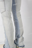 Light Blue Flare Bottom Jeans men