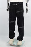 Black stone washing baggy jeans men