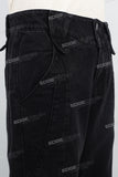 Black stone washing baggy jeans men