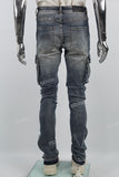 Blue cargo disdress jeans men