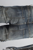 Blue cargo disdress jeans men