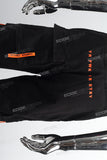 Black woven men cargo jogger pants