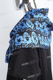 Printed Silk Scarf Black T-shirt