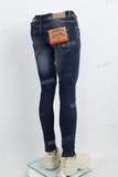 Deep Blue men jeans logo