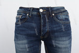 Deep Blue men jeans logo