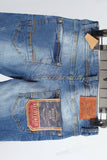 Fashion Blue disdress ripped jeans men logo