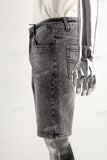 Grey Stone Whashing shorts men logo