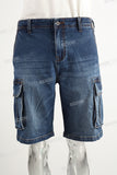 Blue cargo Side Pack shorts men