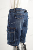 Blue cargo Side Pack shorts men