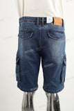 Blue cargo Side Pack shorts men