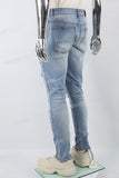 Blue Patch Ripped Skinny Jeans