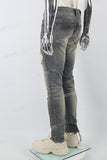 Distressed blue patch torn Skinny Jeans
