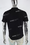 Black Print Polo T-shirt