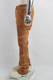 Dark Khaki Towel Embroidered Badge Workwear Men's Jeans