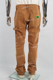 Dark Khaki Towel Embroidered Badge Workwear Men's Jeans