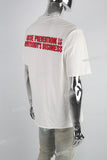 White Heavy Metal Print T-shirt