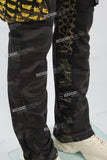 Camouflage stitched side pockets Mans Stack Jeans