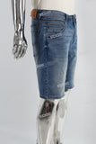 Blue Metal Logo Men's Denim Shorts