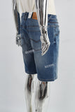 Blue Metal Logo Men's Denim Shorts