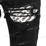 Wholesale Men Black Denim Pasnts Skinny Ripped Stacked Jeans