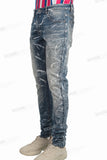 Wholesale Custom Logo Denim Pants Men Distressed Vintage Stacked Jeans For Men