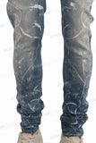 Wholesale Custom Logo Denim Pants Men Distressed Vintage Stacked Jeans For Men