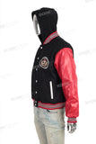 Custom Men Leather Sleeve Letterman Baseball Carsity Jacket