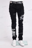 Extended Skinny Jeans with Custom Embroidery Logo